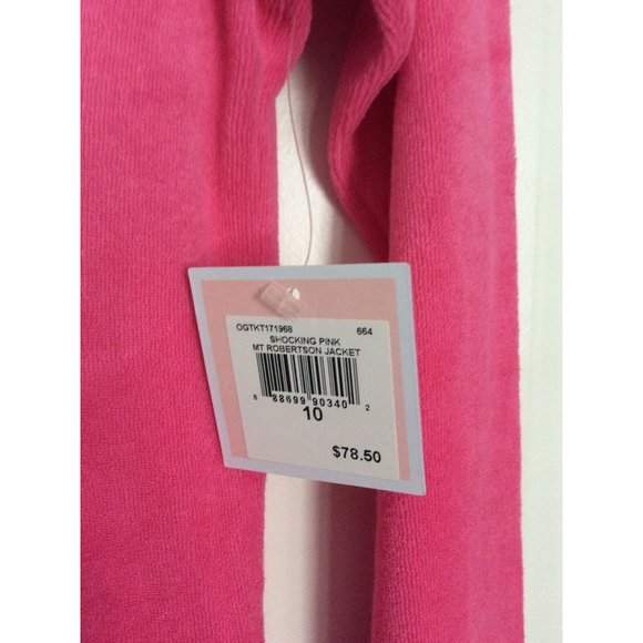 NWT, Juicy Couture, Girls Size 10, Black Label Terry Hoodie, Orig Msrp $78.50 - Picture 2 of 7